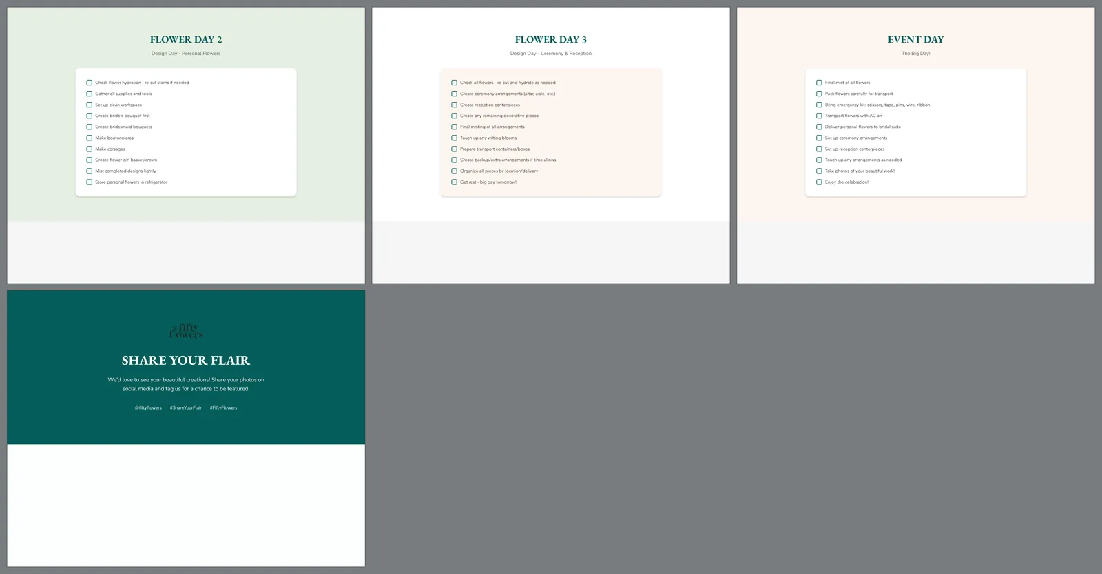 The last four landscape PDF pages